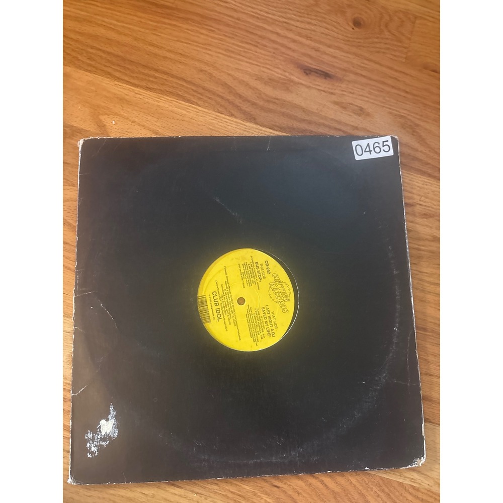 Cutting Records Club Idol 12" Vinyl Single Bus Stop 1991 Black Good CR-242 House
